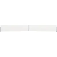 vidaXL Marquise latérale extensible 170x1200 cm Crème