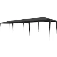 vidaXL Tente de réception 3 x 9 m PE Anthracite