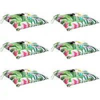 vidaXL Coussins de chaise lot de 6 multicolore 50x50x7 cm tissu oxford