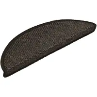 vidaXL Tapis d'escalier autocollants 15 pcs 56x17x3 cm Anthracite
