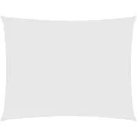 vidaXL Voile de parasol tissu oxford rectangulaire 5x6 m blanc