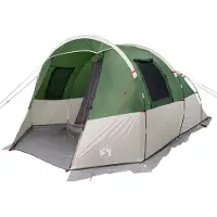 vidaXL Tente tunnel 4 personnes Vert Étanche