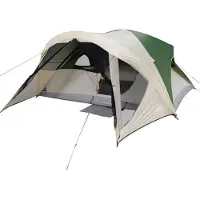 vidaXL Tente de cabine familiale 6 personnes vert imperméable