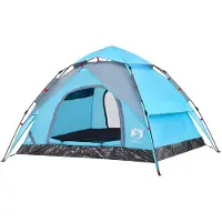vidaXL Tente de camping dôme 3 personnes bleue Quick Release