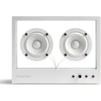 Transparent Small Haut-Parleur White