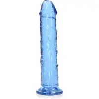Realrock Crystal Clear Dildo 23 cm Bleu