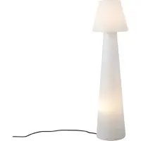 QAZQA Lampadaire d'extérieur intelligent blanc avec LED A60 IP44 - Katrijn