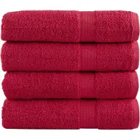 vidaXL Serviettes de bain de qualité supérieure SOLUND 4 pcs 600g/m²