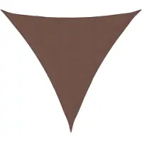 vidaXL Voile de parasol tissu oxford triangulaire 4,5x4,5x4,5 m marron