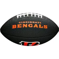 Wilson Mini Ballon De Football Américain Soft Touch Nfl Team Logo Cincinnati Bengals Noir