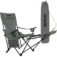 VirtuFit Chaise pliante avec repose-pieds