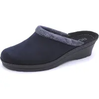Rohde Neustadt-50 : Chaussures pour femmes, pantoufles, couleur bleue, pour la maison et les loisirs