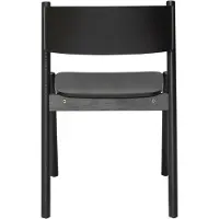 Hubsch Chaise De Salle À Manger Oblique Noir | 331604