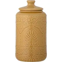 Bloomingville Rani Pot Avec Couvercle | Jaune | Grès | 82054995