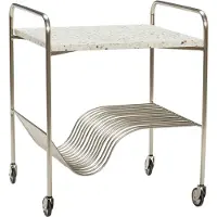 Hubsch Chariot Pretty Wave Terrazzo/nikkel | 021309