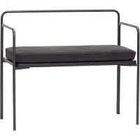 Hubsch Banc De Transport Noir | 021102