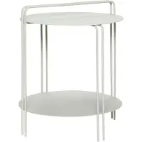 Hubsch Table d'appoint en métal gris