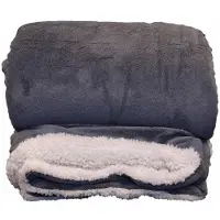 Unique living Plaid Unique Living Lars XL Anthracite-220 x 240 cm
