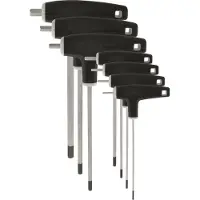 VAR Set Of 7 P Handled Hex Wrenches Tool Noir