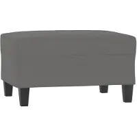 vidaXL Repose-pied Gris foncé 70x55x41 cm Tissu microfibre
