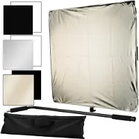Bresser Br-dp1000 Panneau Diffuseur/réflecteur 6 En 1 100x100 Cm