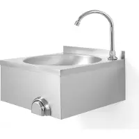 CombiSteel Lavabo àau genou en acier inoxydable 400 x 400 x 240 mm