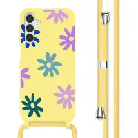 IMoshion Coque design en silicone avec cordon Samsung Galaxy A15 (5G/4G) - Yellow Flower Distance