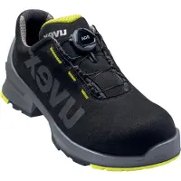 Uvex 1 Chaussures basses de sécurité S2 noir-jaune, chaussures de travail pour femmes & hommes, résistantes à l'eau, respirantes, semelle ESD Taille:EU 45