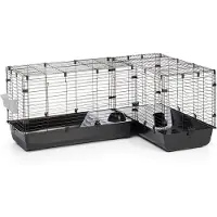 Savic Cage pour petits animaux Cubix Corner 148/100x50x63,5cm Cages pour petits animaux