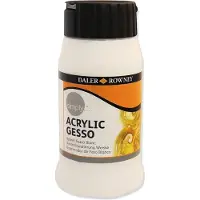 Daler Rowney Apprêt Simply Gesso de Daler Rowney – 500 ml – Blanc, RAM spécifique au système, Blanc