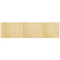 vidaXL Tapis rectangulaire naturel clair 80x300 cm bambou