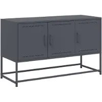 vidaXL Armoire TV anthracite 100,5x39x60,5 cm Acier
