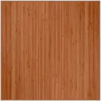 vidaXL Tapis carré marron 100x100 cm bambou