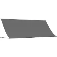vidaXL Store rétractable Anthracite 400x150 cm Tissu et acier