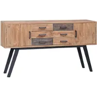 vidaXL Armoire d'appoint 110x30x75 cm bois massif teck
