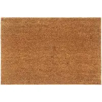 vidaXL Tapis de porte naturel 60x90 cm fibre de coco touffeté