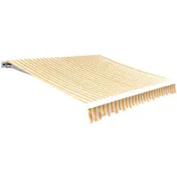 vidaXL LaFeldoek 450 x 300 cm Leinwand Orange und Weiß