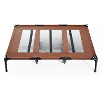 PawHut Lit pour chien lit pour chien place de couchage banc pour chien panier pour chien lit pour animaux 122 x 92 x 23 cm D04-069