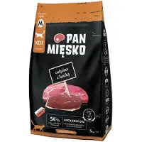 PAN MIĘSKO Cielęcina z kaczką dla kotów chrupki M 2x5 kg