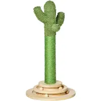 PawHut Paws Kattenboom cactus 32 cm x 32 cm x 60 cm
