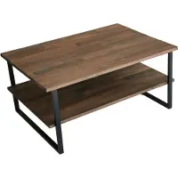 Skye Decor , Neta - Walnut, table basse, noyer, 100 % BOIS DE PIN MASSIF, 85 x 60 x 40 cm