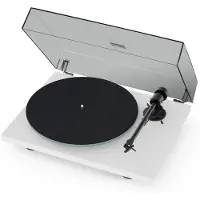 Pro-Ject Platine vinyle T1 Evo Phono Blanc + Cellule Ortofon OM10