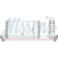 Nissens Échangeur de chaleur, chauffage habitacle 71149