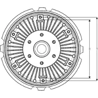 NRF Embrayage, ventilateur de radiateur 49719
