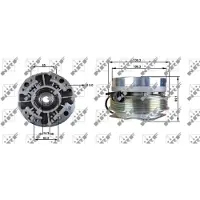 NRF Embrayage, ventilateur de radiateur 49701