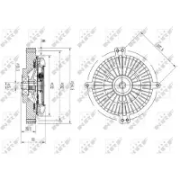 NRF Embrayage, ventilateur de radiateur 49641