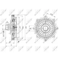 NRF Embrayage, ventilateur de radiateur 49635