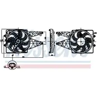 Nissens Ventilateur, refroidissement moteur 850008