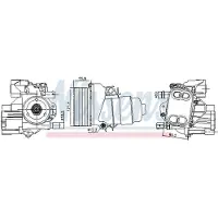 Nissens Radiateur d'huile, huile moteur 91244