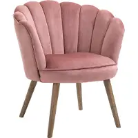 HOMCOM HOMdotCOM Eetkamerstoel keukenstoel met rugleuning polyester rubber hout